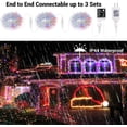 thumbnail image 2 of Color Changing Christmas Lights, 65.67ft 200 LED Dual Color Christmas Tree Lights with Remote, Cool White & Multicolor 11 Function Xmas String Lights Indoor Outdoor for Xmas Party Home Wedding, 2 of 7