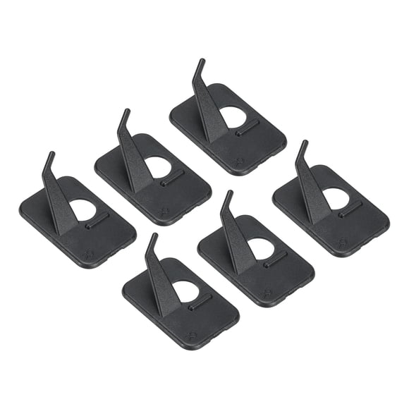 Unique Bargains Support de Flèche en Plastique Adhésif pour Tir à l'Arc, Support de Flèche pour Main Droite, Arc Recourbé Composite, Lot de 6