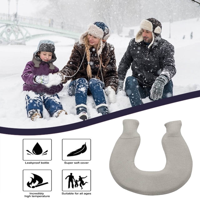 Boovnll Kitchen Gadgets, Warm Hot Water Bottle Soft Cover Hand Warmer Natural Warmth 1L, Home and Kitchen, Kitchen, Kitchen Tools
