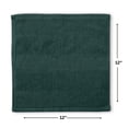 thumbnail image 4 of Mainstays Kids 8pk Washcloth, Soft & Durable, 100% Cotton, Green, 4 of 5