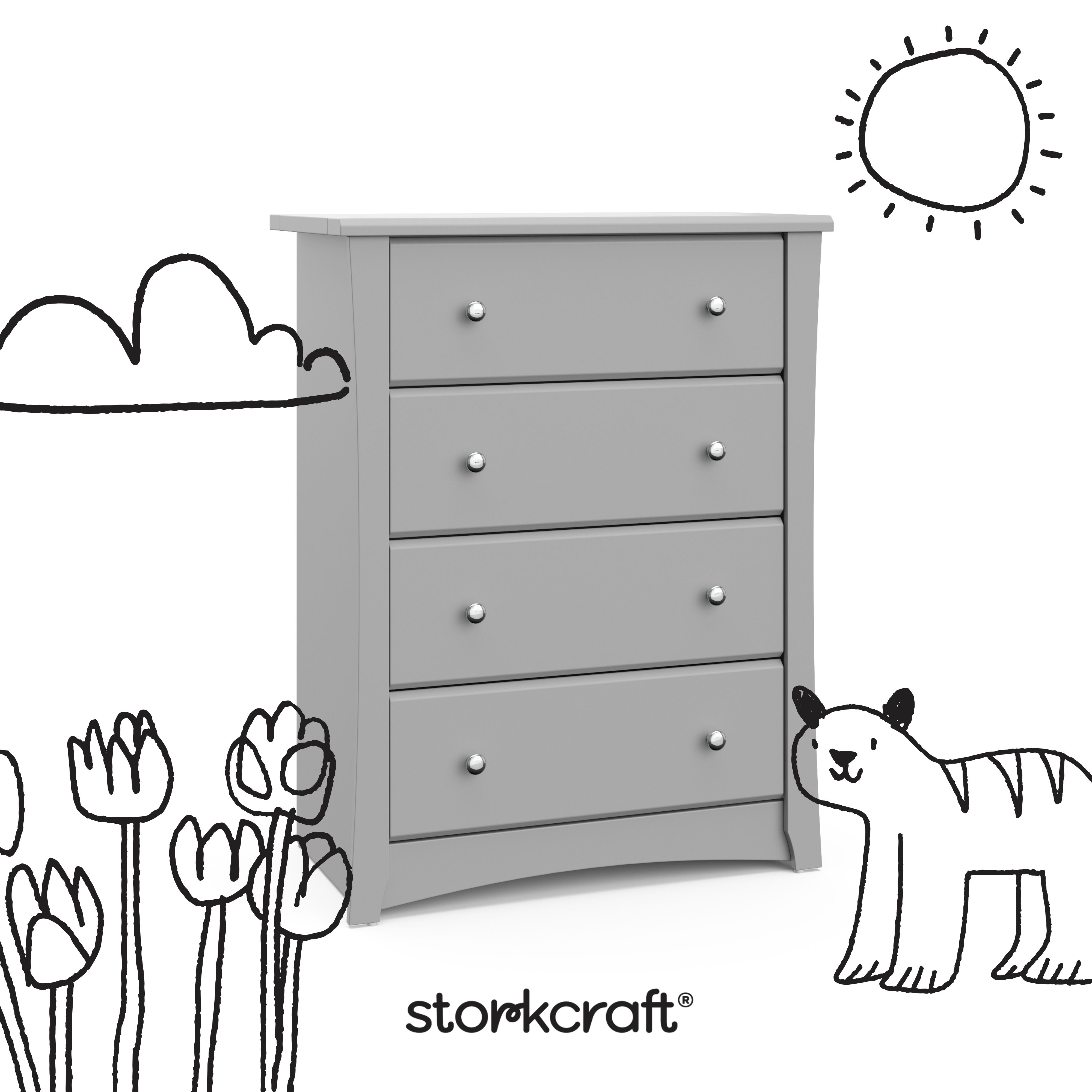 Commode à 4 Tiroirs Crescent de Storkcraft