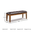 thumbnail image 3 of Ashley Furniture Ralene Dining Room Bench in Medium Brown, 3 of 13