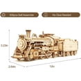 thumbnail image 4 of ROKR 308 Pieces 3D Wooden Puzzle Train Model Kits for Gift, 4 of 6