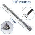 thumbnail image 1 of 150mm Long 6mm-19mm Hexagon Nut Driver Drill Bit Socket Wrench Extension Sleeve, 1 of 7
