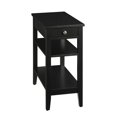 thumbnail image 1 of Pemberly Row Table d'Appoint à Trois Niveaux avec Tiroir, Fini Bois Noir, 1 of 6