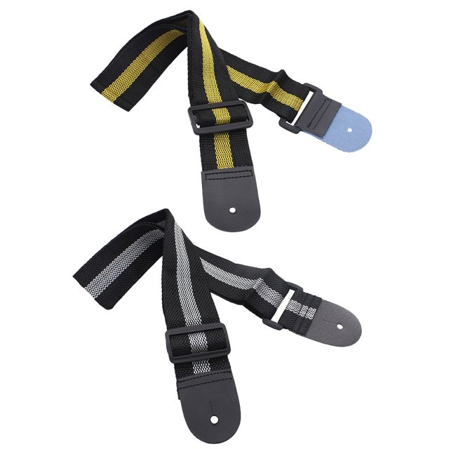 Shisuyan 2Pcs Guitar Straps Acoustic Guitar Straps Widen Bass Belts (Assorted Color)