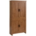 thumbnail image 1 of HOMCOM Armoire de Rangement de Garde-Manger de Cuisine 64 Pouces, avec Tablettes Ajustables, Chêne, 1 of 10