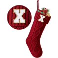 thumbnail image 1 of TETOU Bas de Noël avec Lettre Initiale 18 Pouces Bas pour Décoration de Noël - Rouge X, 1 of 6