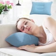 thumbnail image 2 of Z-889 Coussin Rectangulaire Gonflable en Peluche Bleu pour Sieste, pour Camping et Voyage en Plein Air, Coussin de Confort en Matériau Pvc, Oreiller Portable, 2 of 7