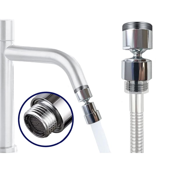 AVAbay Brass Faucet Aerator to Shower Hose Adapter Sink to Hose Attachment Pipe Splitter with Male Thread Adapter Faucet Connector for Bathroom/Kitchen
