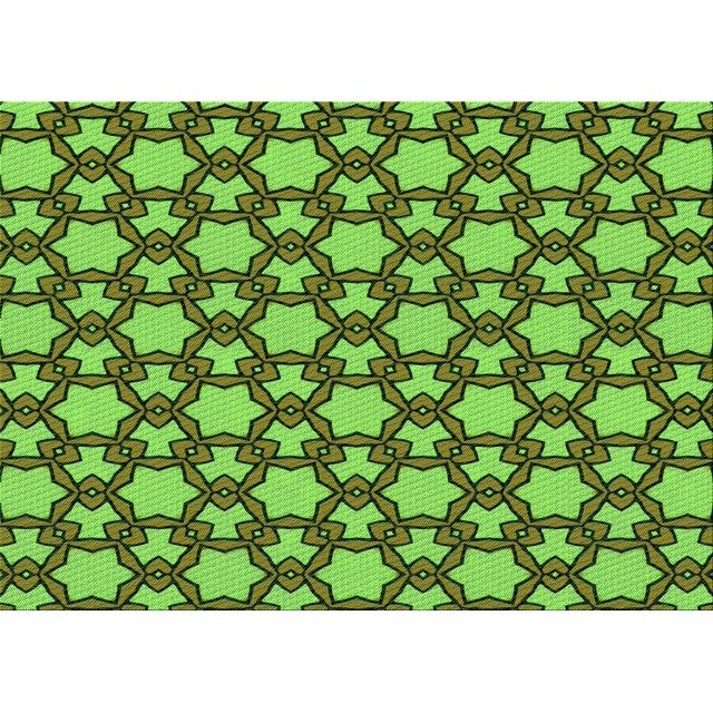 Ahgly Tapis Rectangulaire Lavable en Machine Intérieur Transitionnel Vert Vif, 2 Pieds x 4 Pieds