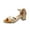Gold, variant on Women's Sandals Gold Sandal Heels Mid Heel Plus Size Adjustable Buckle Strap Glossy Sequins Shoes