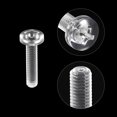 thumbnail image 4 of Unique Bargains M4x16mm Plastic Phillips Bolts PC Pan Head Machine Screws Transparent 50 Pack, 4 of 5