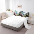 thumbnail image 4 of YST 7 Pcs 3D Hummingbird Bed In A Bag Pink Hydrangea Comforter Set Full Rustic Floral Animal Bedding Sets Nature theme Sheet Set with Comforter All Season,Soft, 4 of 5