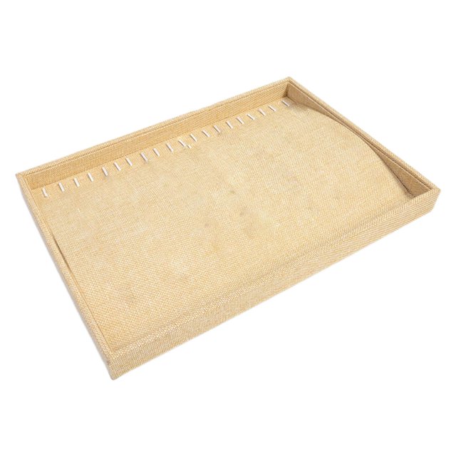 lionlar Stackable Jewelry Tray Burlap Inserts Trays Organizer Box Display Holder Jewelry Necklaces Tray