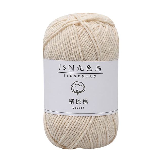 Birdeem 4 Strands of Combed Milk Cotton Thread Diy Doll Cotton Crochet Thread Wool Ball