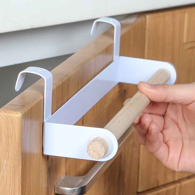 -Purpose Kitchen Roll and Towel Storage Rack Organizer for Efficient Home and Bathroom Use