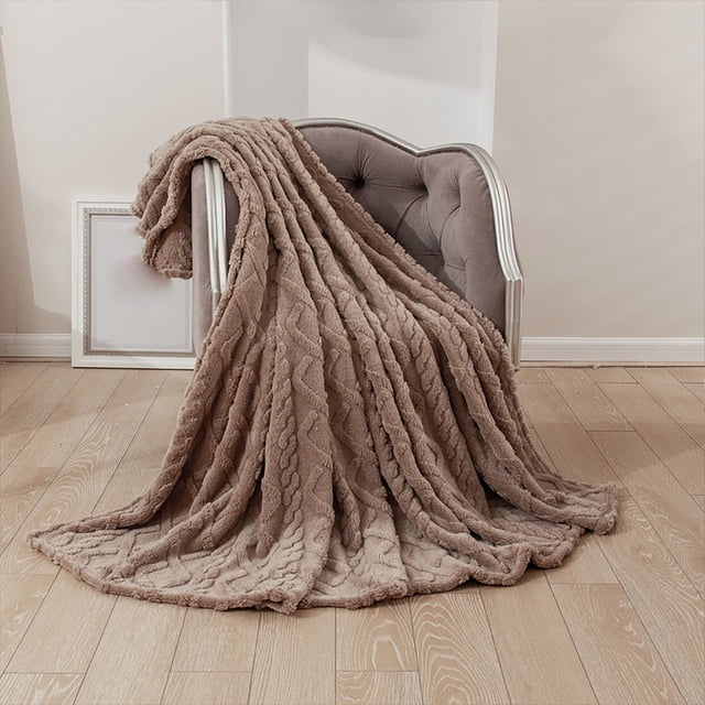 Vaidha 100X120cm Super Soft Warm Solid Warm Fleece Blanket Throw Rug Sofa Bedding