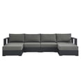 thumbnail image 2 of Modway Tahoe 4-Piece Sectional Sofa Set in Gray Charcoal, 2 of 9