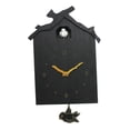 thumbnail image 2 of Esquirla Natural Wall Clock Wooden Bird Cuckoo House Walls Watch Decoration Decors Model Model 1, 2 of 8