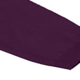 thumbnail image 4 of Fall Saving! HVOBTTY Girls Long Sleeve Open Front Cardigan, Girls Crewneck Cardigan Solid Long Sleeve Button Sweater Uniform Sweaters for Little Girls Purple, 4 Years, 4 of 5