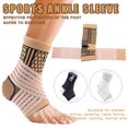 thumbnail image 2 of CAROOTU High Elastic Compression Ankle Bandage Brace Support for Sports Basketball Soccer, 2 of 6