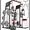 Rouge&Noir, variante sur GARVEE Machine Smith Tout-en-un pour Gym à Domicile, Support pour Squats de 2200 Lb avec Barre de Poids, Systèmes à Double LAT de Tirage vers le Bas et Machine à Croisement de Câbles, Rouge et Noir