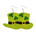 thumbnail image 1 of Heliisoer Boucles d'Oreilles pour Femmes, Mode, Saint-Patrick, Vert, Forme Goutte, Imprimées, Clous d'Oreilles, 1 of 1