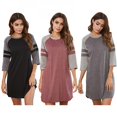 thumbnail image 2 of Chemise de Nuit Chemise Femme Coton Chemise de Nuit pour Dormir Vêtement de Nuit Manches Courtes Imprimé Mignon Chemises de Sommeil P-TTG, 2 of 6