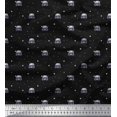 thumbnail image 1 of Soimoi Moss Georgette Fabric Dot & Car Transport Print Fabric by Yard 42 Inch Wide, 1 of 3