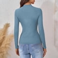 thumbnail image 4 of HongQid Chandails à Col Roulé à Manches Longues pour Femmes sous-Vêtements Thermiques Hauts Basiques Coupe Ajustée Mode d'Automne Haut Léger, 4 of 9