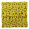 thumbnail image 4 of Bimba Yellow Dream Chaser Text Printed Pure Silk Scarf For Hair Neck Head Bandanas For Women 40 x 80 Inches, 4 of 6