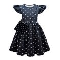 thumbnail image 2 of HAWEE Costume de Wednesday Addams pour Filles, Costumes d'Halloween, Robe avec Perruque, Sac, 2 of 6