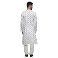 thumbnail image 3 of Atasi Kurta-Pyjama Long en Coton Imprimé pour Hommes, Kurta-Pyjama Décontracté de Designer, Vêtements, 3 of 5