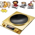 thumbnail image 1 of 3500-Watt Induction Hob, 10 Temperature Settings, Newbeew Portable Multifunctional Stove Electric Heater with LCD Display & Knob Control, Powerful Heating Capability (W), 1 of 7
