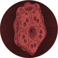 thumbnail image 1 of Ahgly Company Tapis d'Intérieur Lavable en Machine Carré Rouge, 3 Pieds Carré, 1 of 7