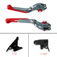thumbnail image 2 of Adjustable Extendable Brake Clutch Lever for Trident 2022 Bobber 17-19 Tiger 800 Red, 2 of 10