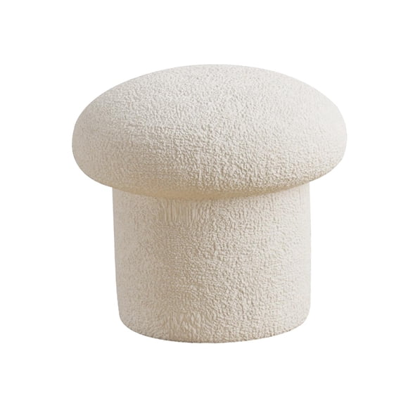 Pouffes Chair Non Slip Stool Footstools Ottomans for Bedroom Office Doorway White