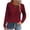 ZA-Wine, variant on CFLVAEK Waffle Knit Tops for Women Casual Hollow Out Lace Crewneck Blouses Loose Fit Long Sleeve Fall Shirts Solid Color Going Out Tops Blue XL