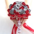 thumbnail image 2 of Baohd Wide Application Wedding Bouquets Elegant For All Occasions Low Maintenance wine red+ white 1Set, 2 of 6