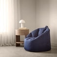 thumbnail image 2 of Bouclair Navy Canvas Bean Bag, 2 of 10