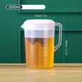 thumbnail image 4 of Oleegame 2PC Blue Juice Plastic Pitcher With Lid Large Capacity Cold Water Kettle For Juice Milk Tea Iced Coffee And Homemade Beverage, 4 of 9