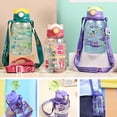 thumbnail image 2 of 650ml Cartoon PP Mug Silicone Nozzle Outdoor Kids Bottle+ Anti-loss Hand Rope, 2 of 8