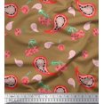 thumbnail image 1 of Soimoi Rayon Fabric Floral & Paisley Print Fabric by The Yard 56 Inch Wide, 1 of 3