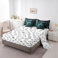 thumbnail image 3 of YST 7-Piece Twin Size Comforter Set, Gamepad Theme, Black and Teal, 3 of 5