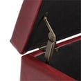 thumbnail image 3 of Atlin Designs Banc de Rangement en Similicuir, Rouge Radicchio, 3 of 6