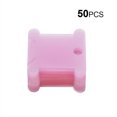 thumbnail image 1 of Langgg Embroidery Thread Winding Card Organizer Cross-stitch Line Thread Bobbin Plastic Card, Pink, 50pcs, 1 of 1