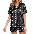 thumbnail image 1 of HNMKIU Pyjamas Womens Pajamas Set Two Piece Pj Sets Sleepwear Loungewear Button Down Pj Sets, 1 of 4