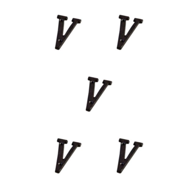 mmirethe House Numbers Retro 3D Sign Wide Range Of Uses Reliable And Durable Home Decor V 5Set