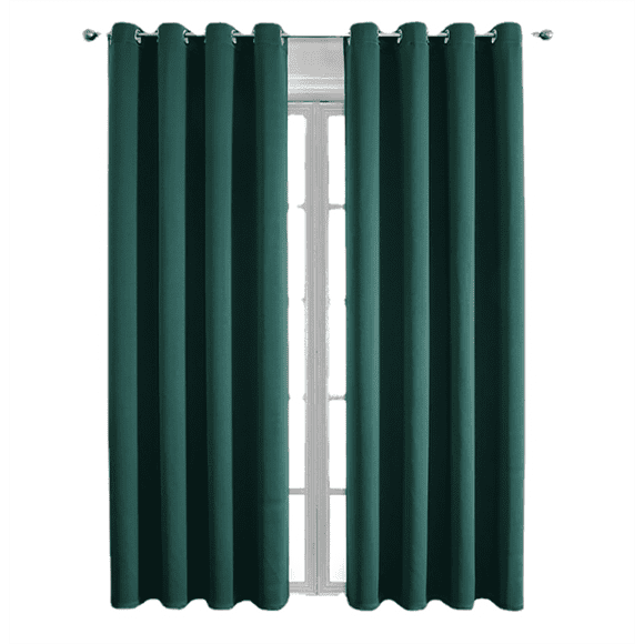 Jinsinto Curtain opaque curtains cold protection curtains with curling tape curtains living room modern thermal 132x160cm turquoise